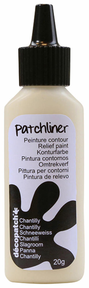 Peinture contour - Patchliner - Chantilly Mat - 20 g - Décopatch