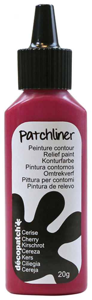 Peinture contour - Patchliner - Cerise Mat - 20 g - Décopatch