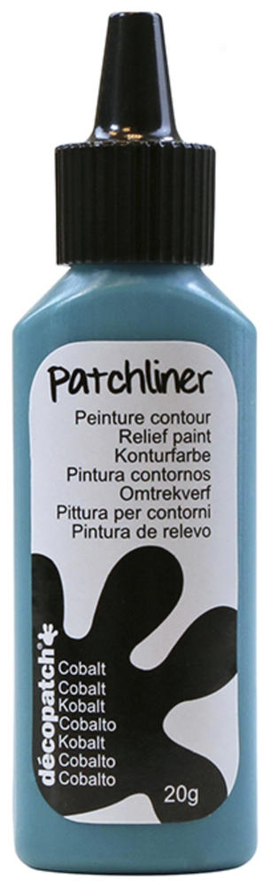 Peinture contour - Patchliner - Cobalt Mat - 20 g - Décopatch