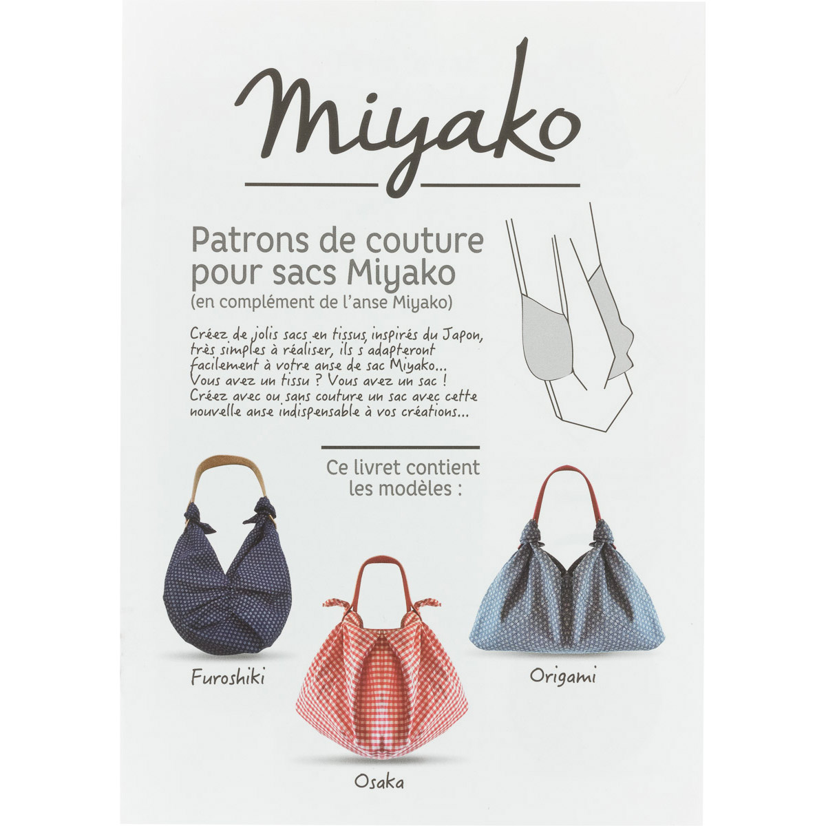 Patrons de couture pour sacs - Miyako