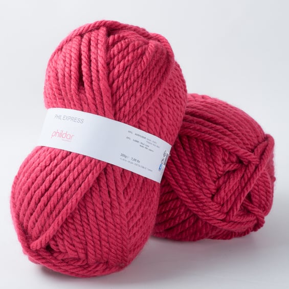 Phil Express Framboise - Phildar - Pelote de laine 