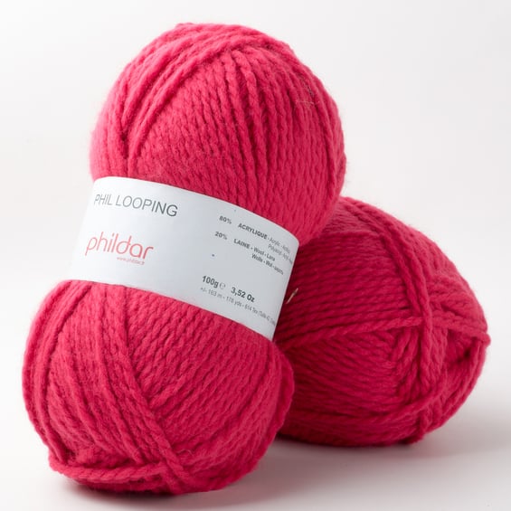 Phil Looping Fuchsia - Phildar - Pelote de laine 