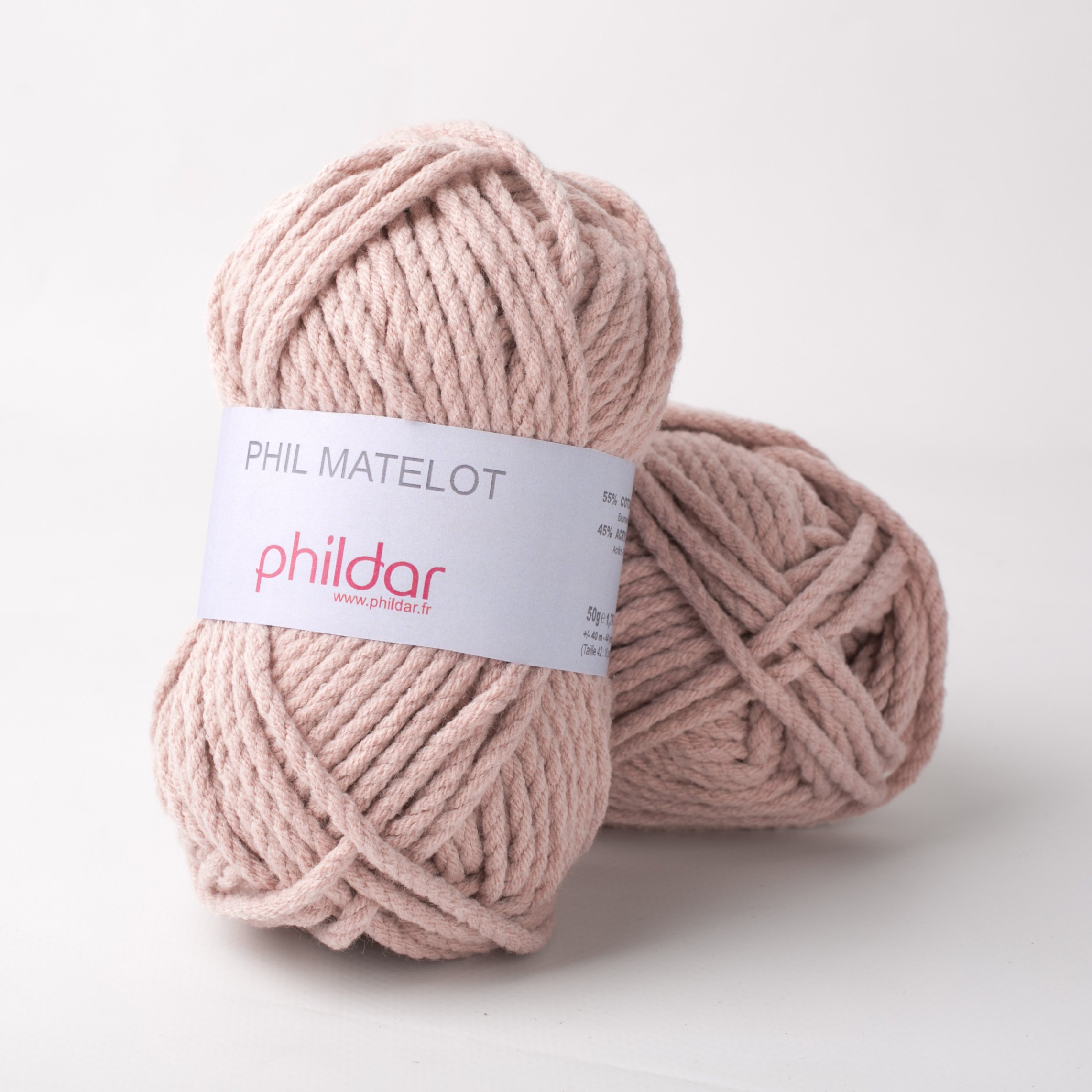 Phil Matelot Rose Des Sables - Phildar - Pelote de laine