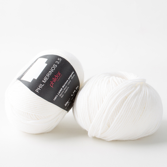 Phil Merinos 3.5 Craie - Phildar - Pelote de laine 