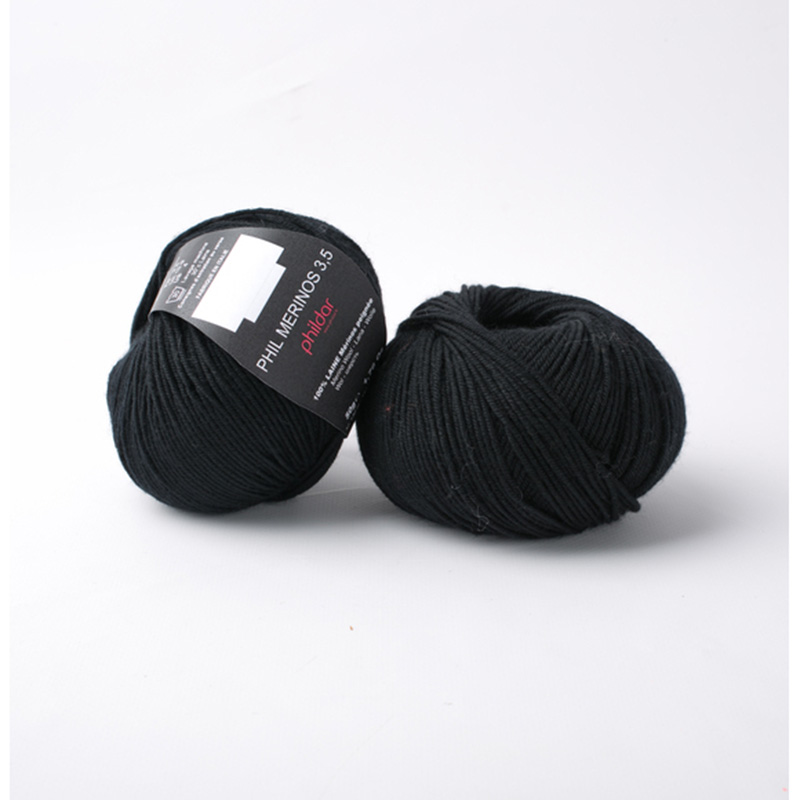 Phil merinos 3.5 Noir - Phildar - Pelote de laine