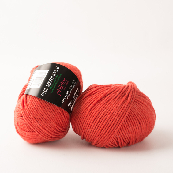 Phil Merinos 6 Vermillo - Phildar - Pelote de laine 