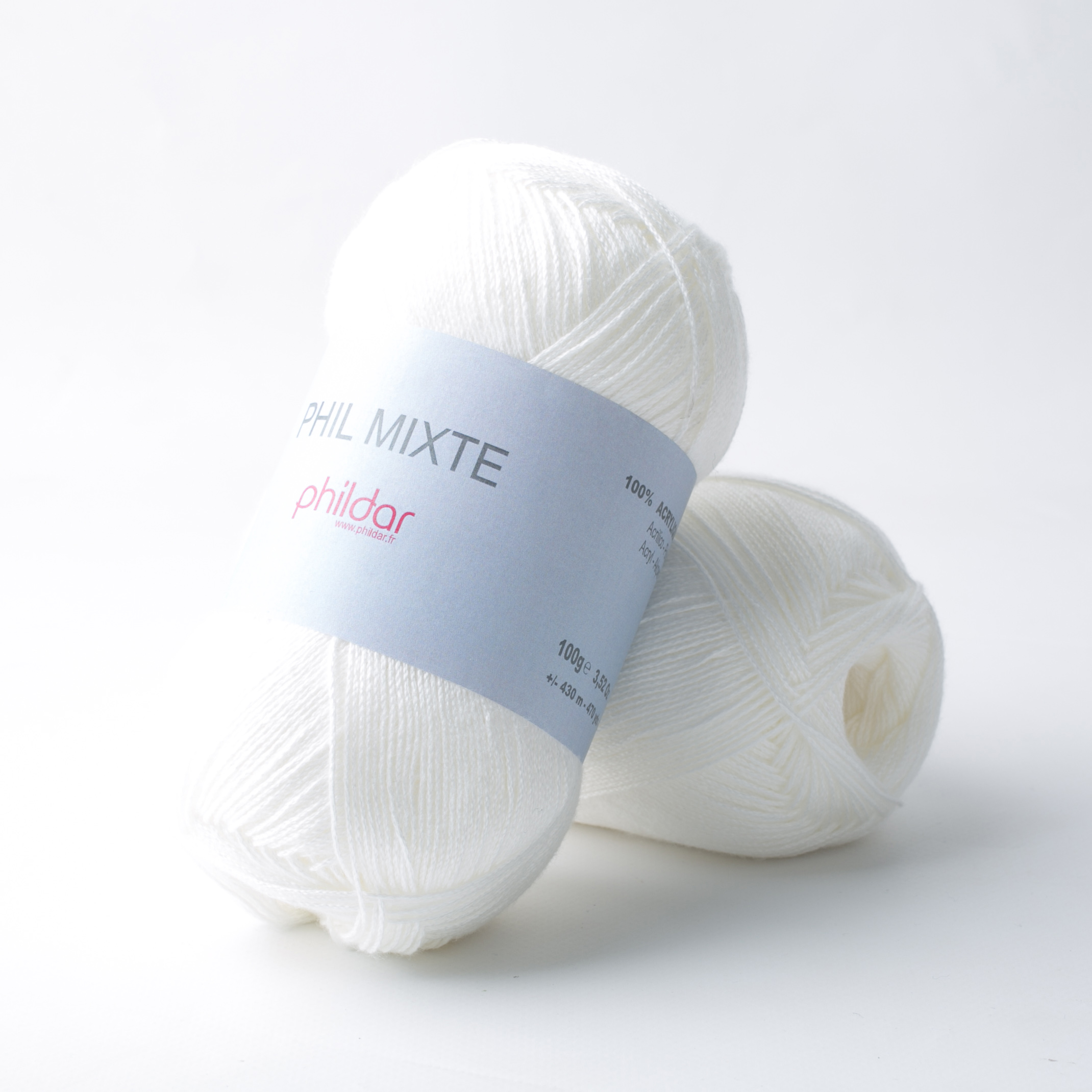 Phil Mixte Craie - Phildar - Pelote de laine