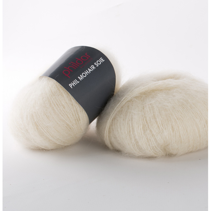 Phil mohair soie Écru - Phildar - Pelote de laine