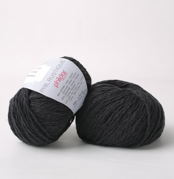 Phil Rustique Noir - Phildar - Pelote de laine