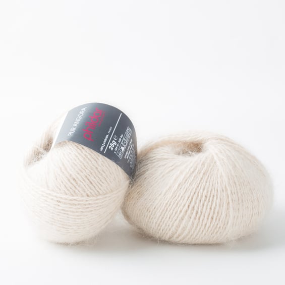 Pur Angora Naturel - Phildar - Pelote de laine 