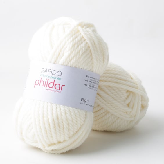 Rapido Ecru - Phildar - Pelote de laine 
