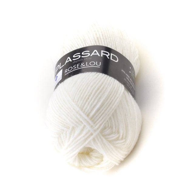 Rose&Lou Blanc - Plassard - Pelote de laine