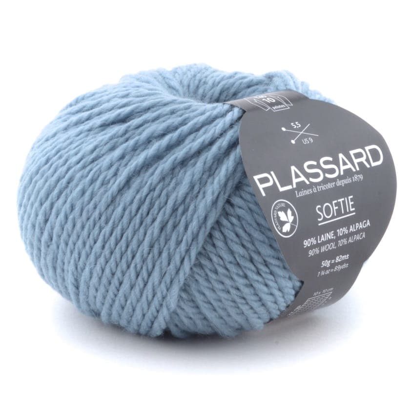 Softie bleu n°24 - Plassard - Pelote de laine