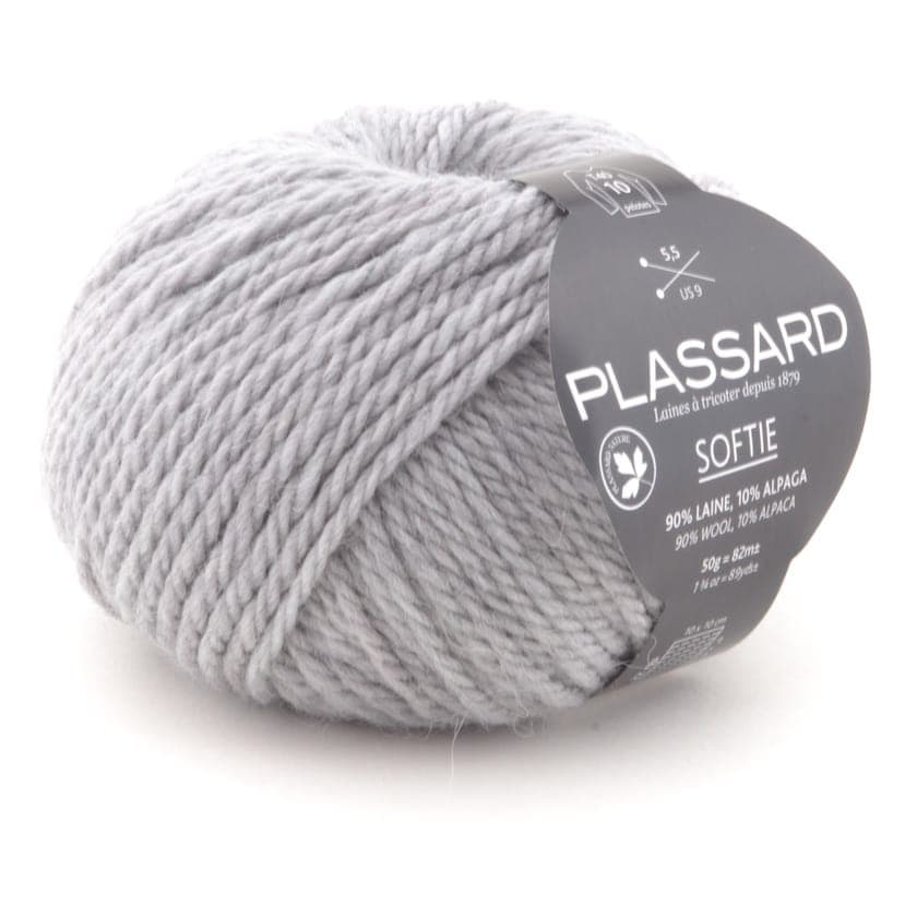 Softie gris clair n°10 - Plassard - Pelote de laine
