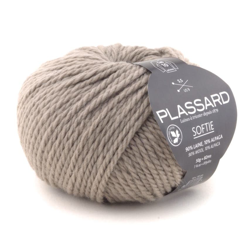 Softie marron clair n°81 - Plassard - Pelote de laine