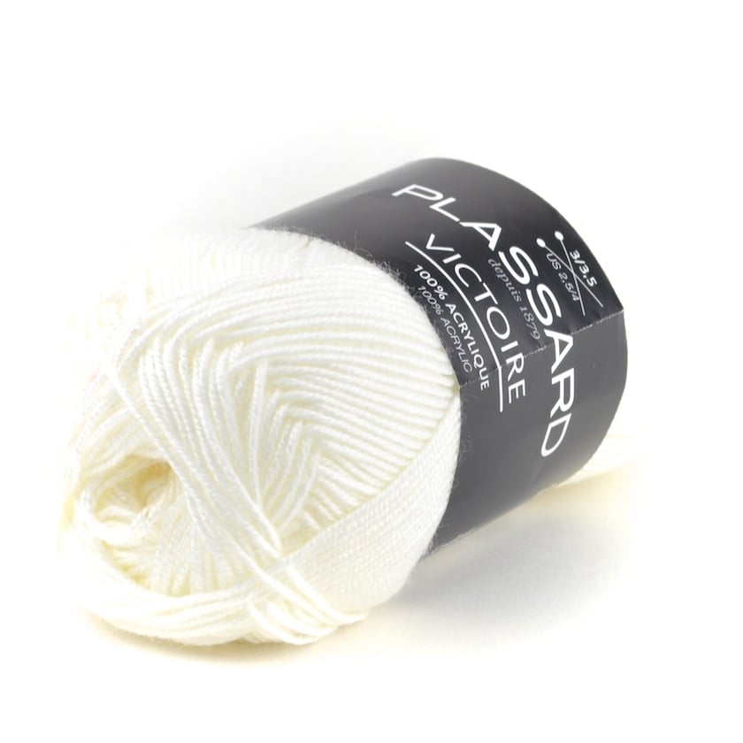 Victoire Ecru 04 - Plassard - Pelote de laine