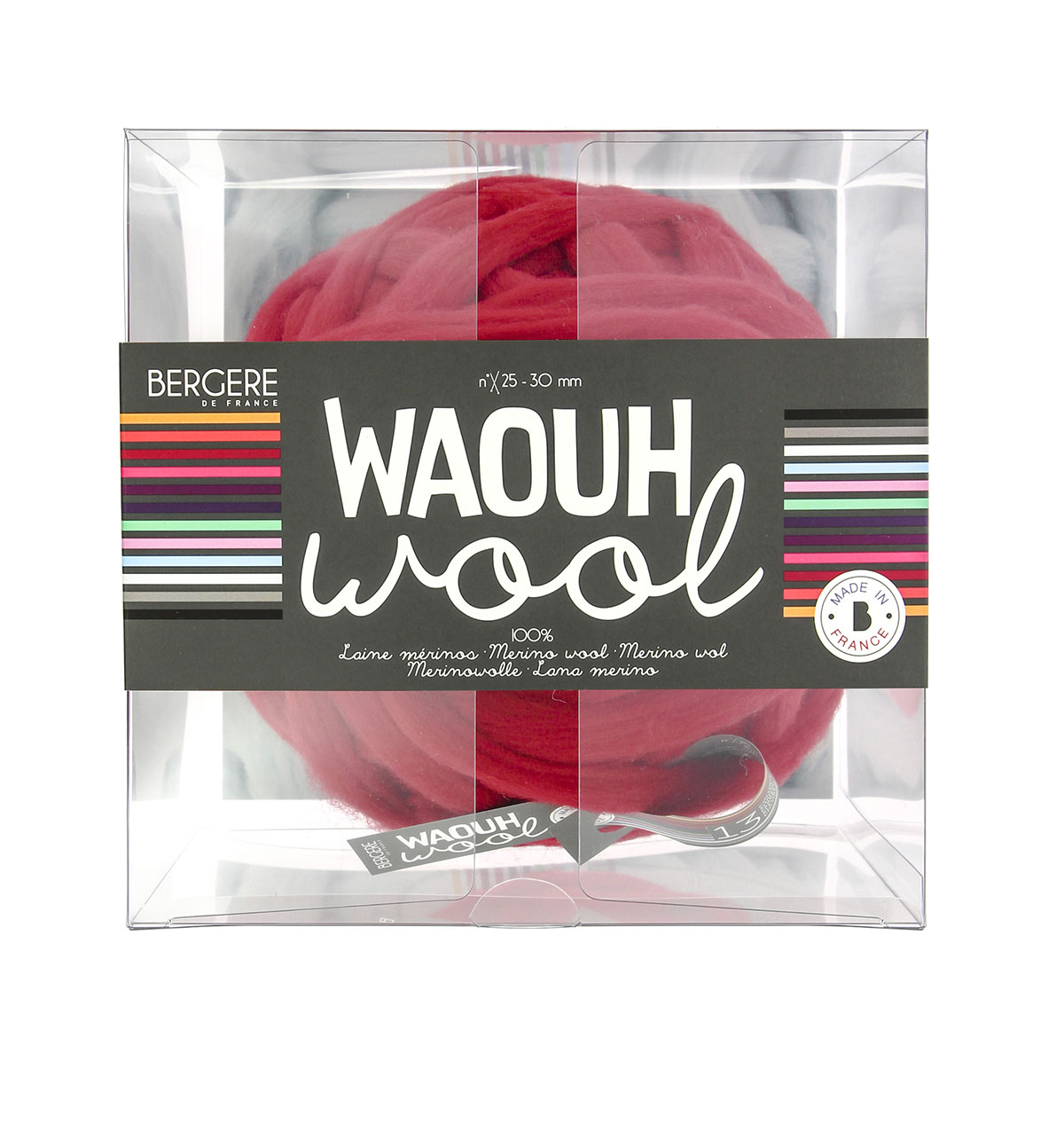 Waouh wool Cerise - Bergère de France - Pelote de laine