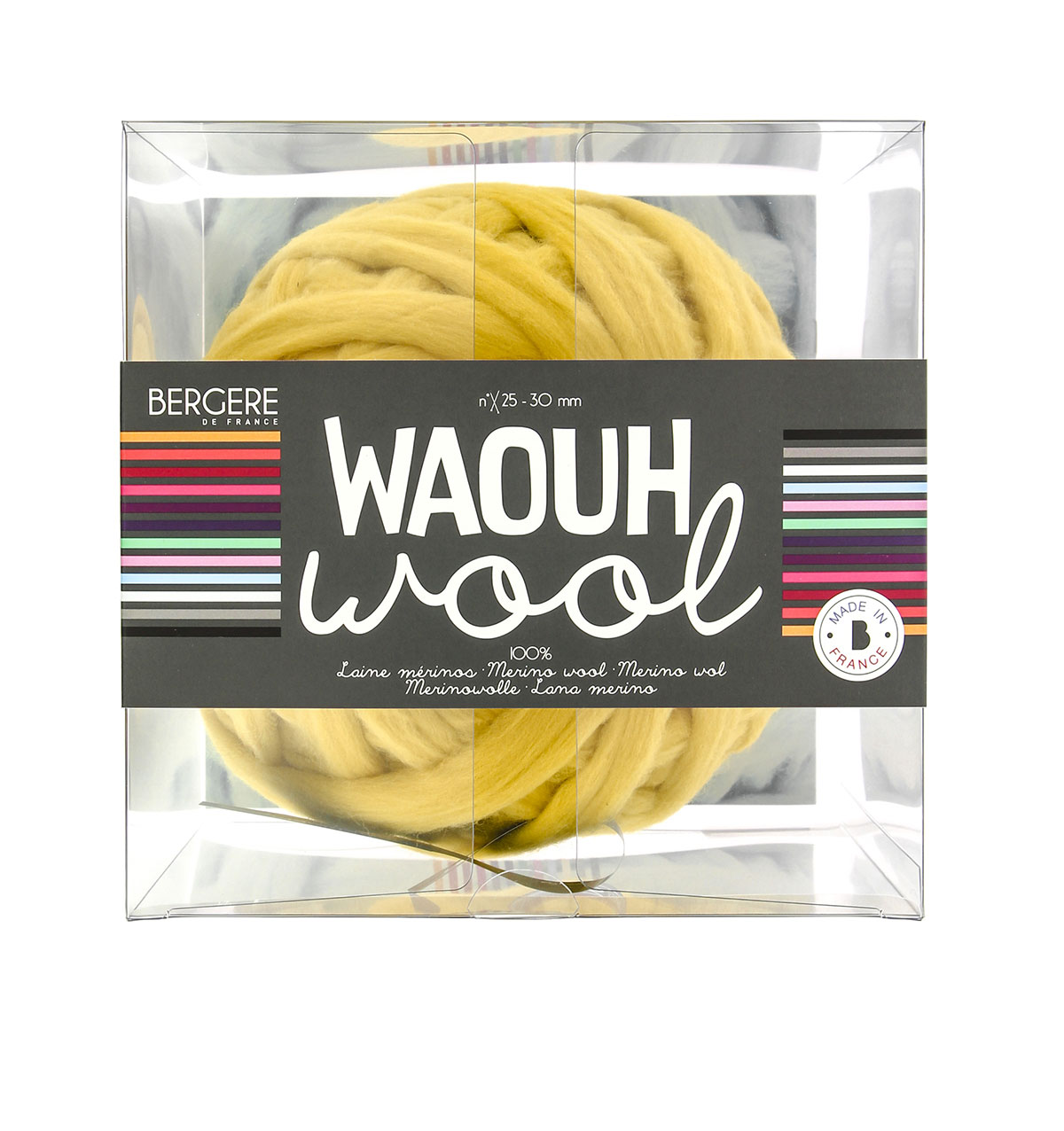 Waouh wool Citron - Bergère de France - Pelote de laine