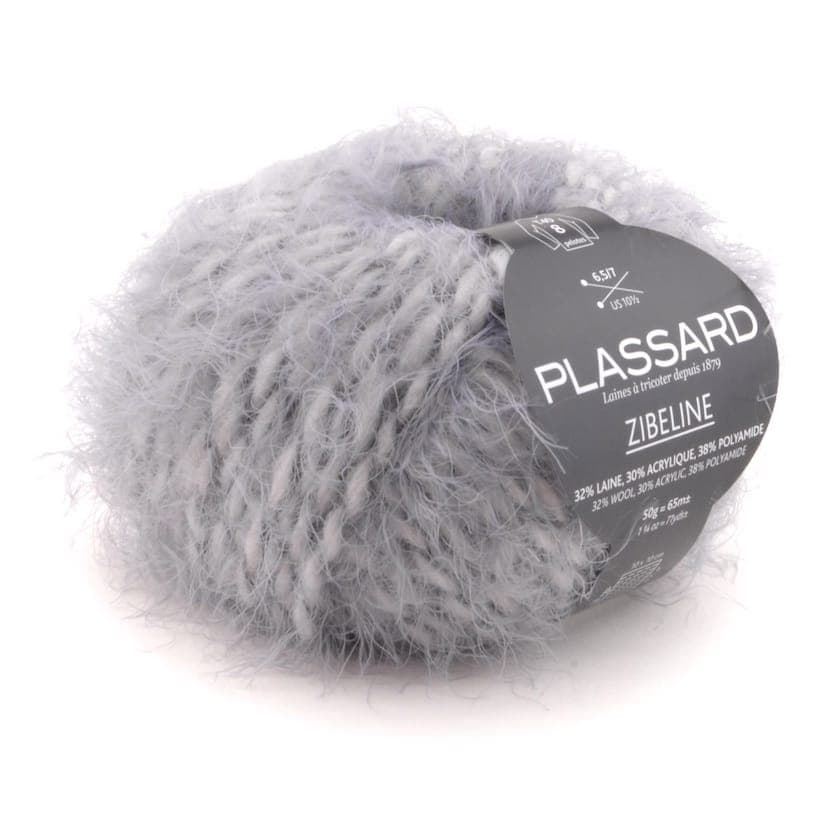 Zibeline gris clair n°11 - Plassard - Pelote de laine