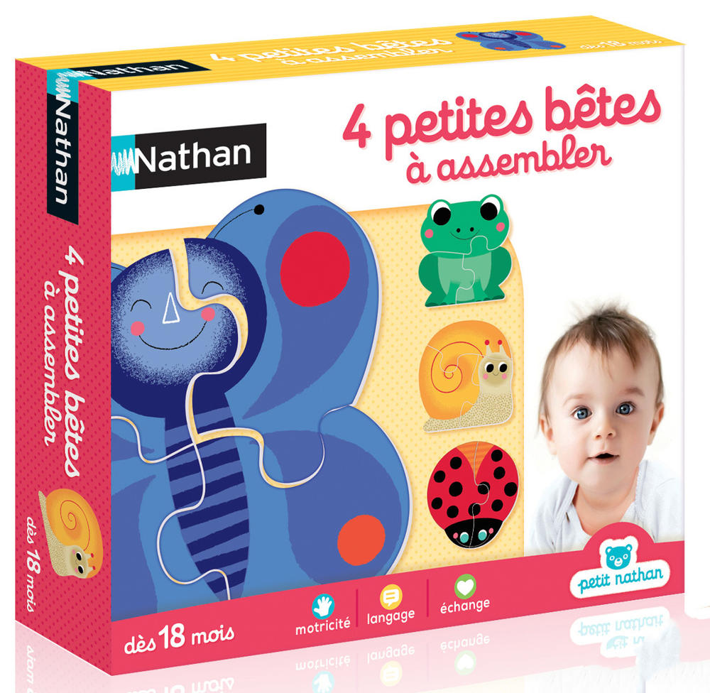 4 petites bêtes à assembler - Petit Nathan