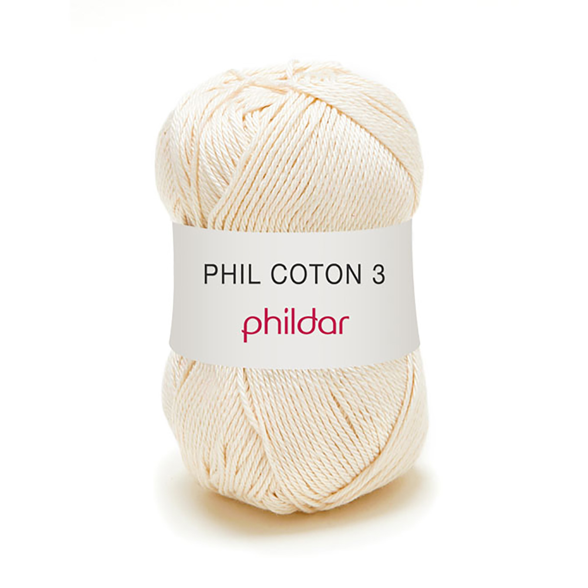 Phil Coton 3 Écru - Phildar - Pelote de laine