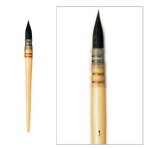 Pinceau aquarelle petit-gris pur n°1