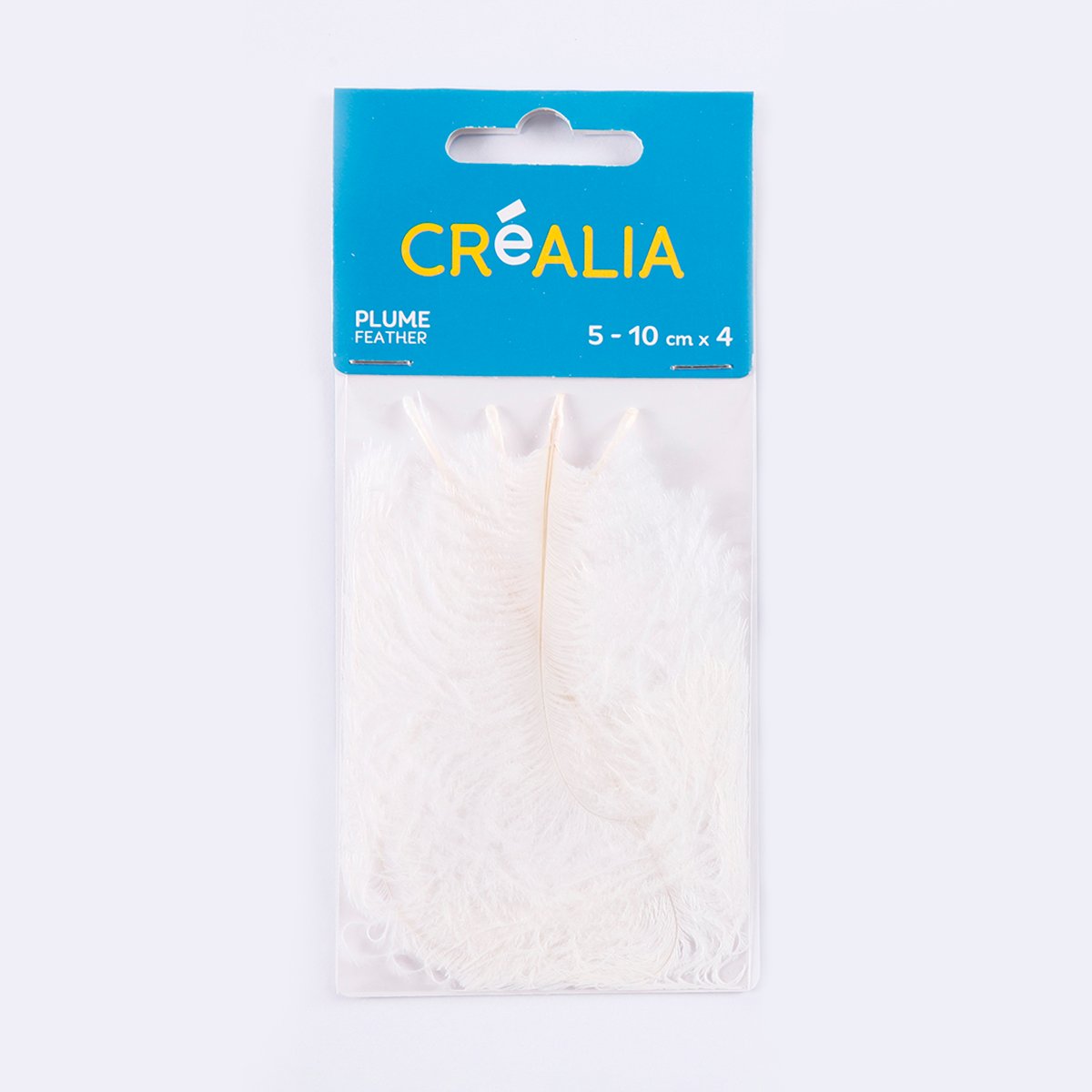 4 plumes d'autruche - crême - Créalia