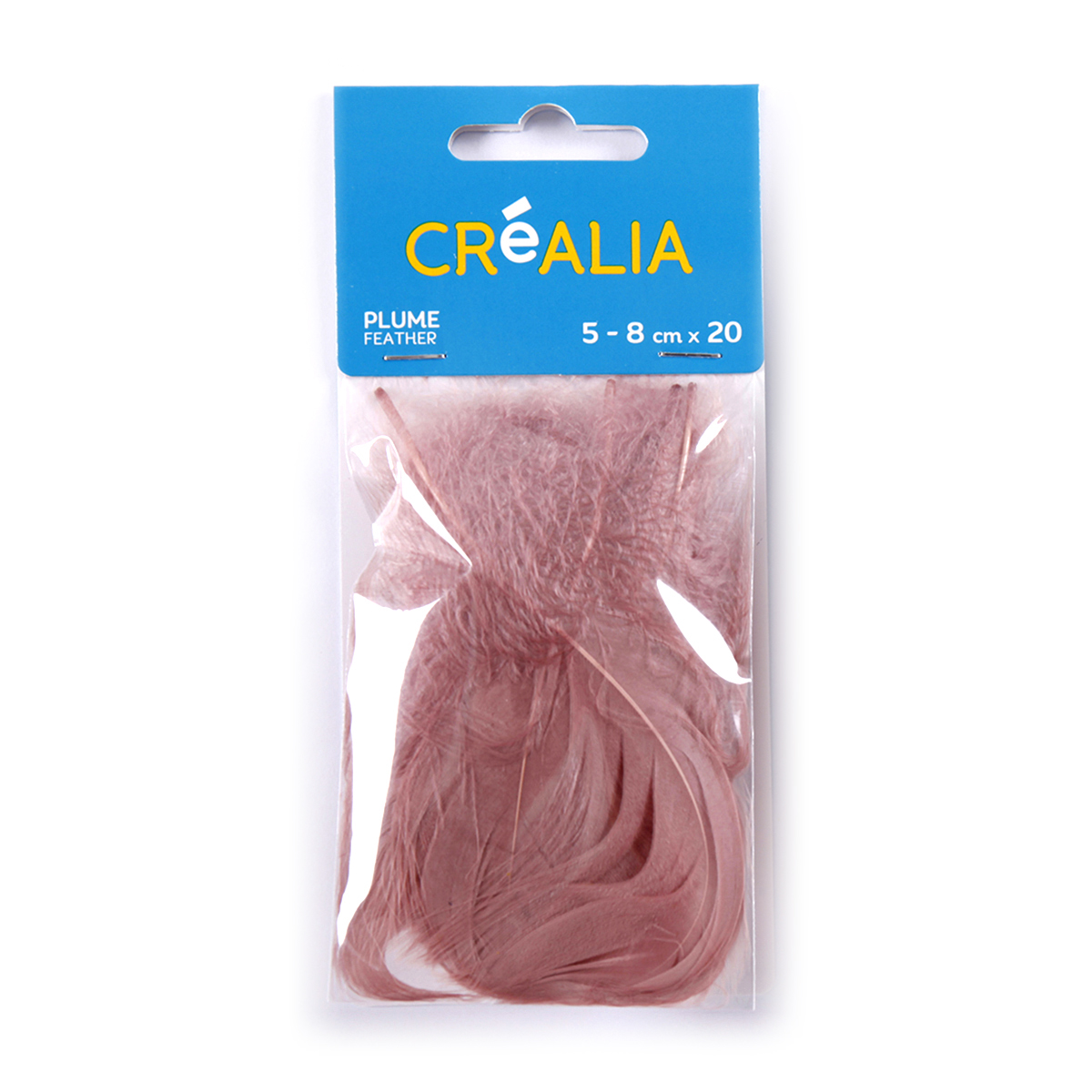 20 plumes de dinde - café - Créalia