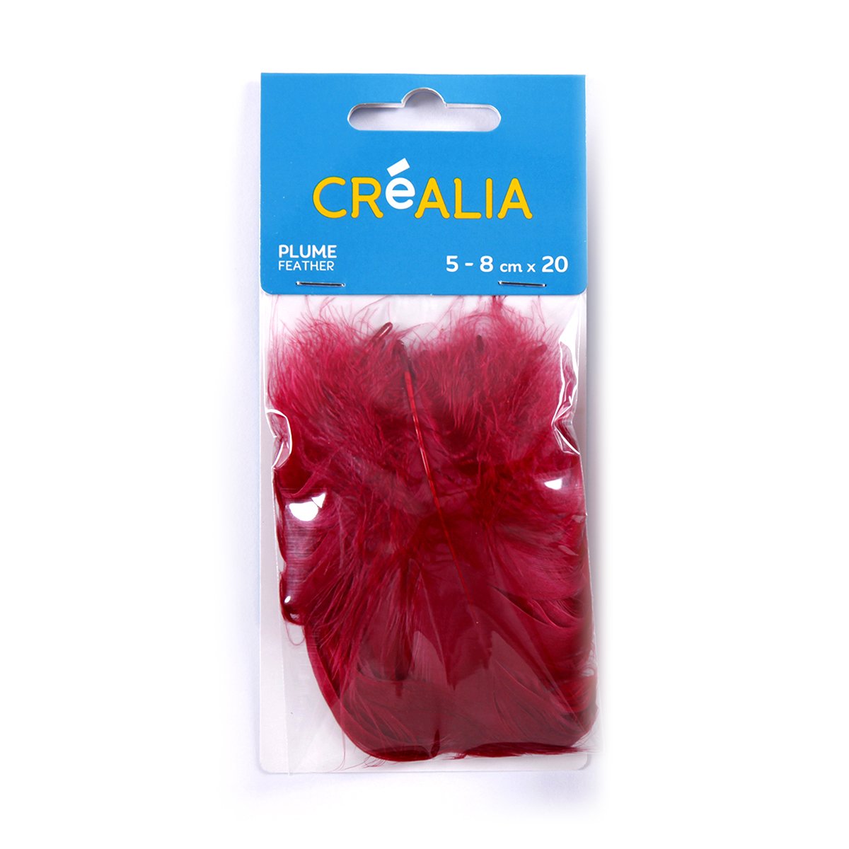 20 plumes de dinde - rouges - Créalia