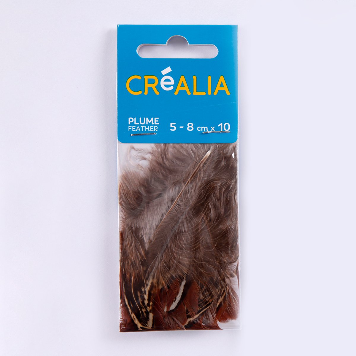 10 plumes de faisan - marron - Créalia