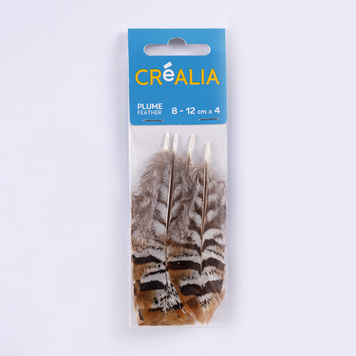 4 plumes de faisan - marron - Créalia