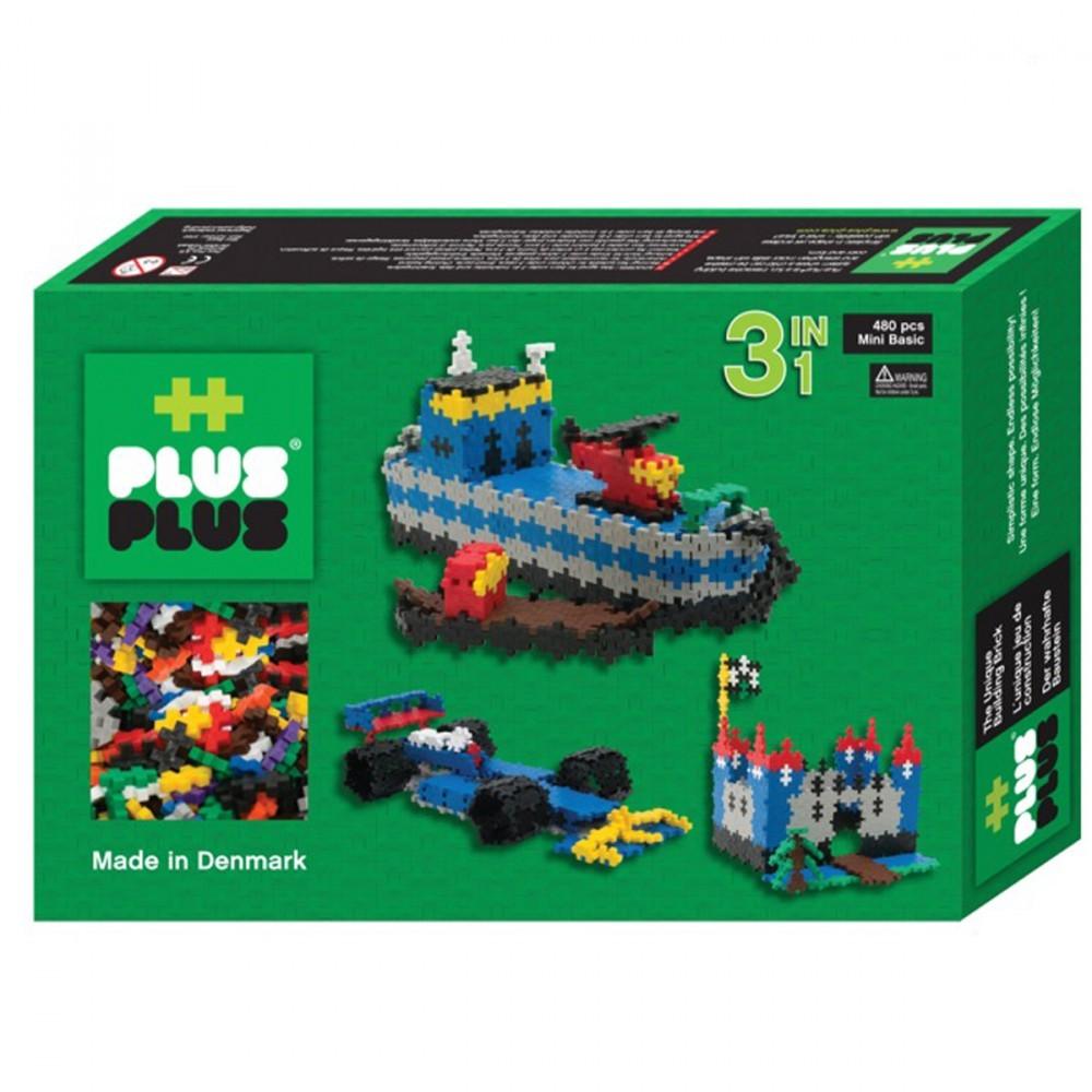 Plus plus 3 en 1 Pack mini basic - 480 pièces