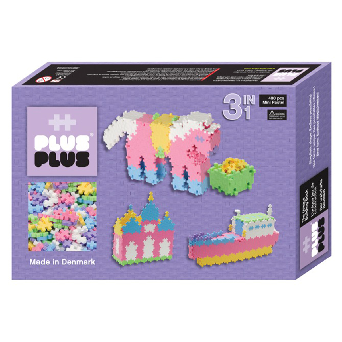 Plus plus 3 en 1 pack mini pastel - 480 pièces
