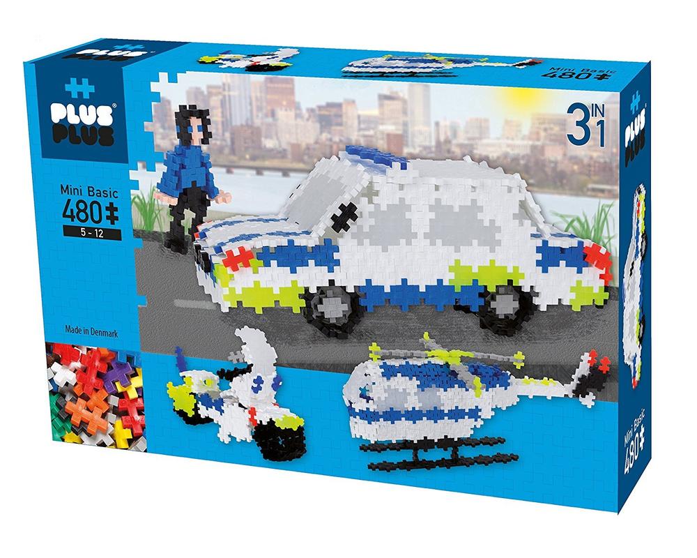 Plus-Plus Box Mini Basic 480 Pièces Police
