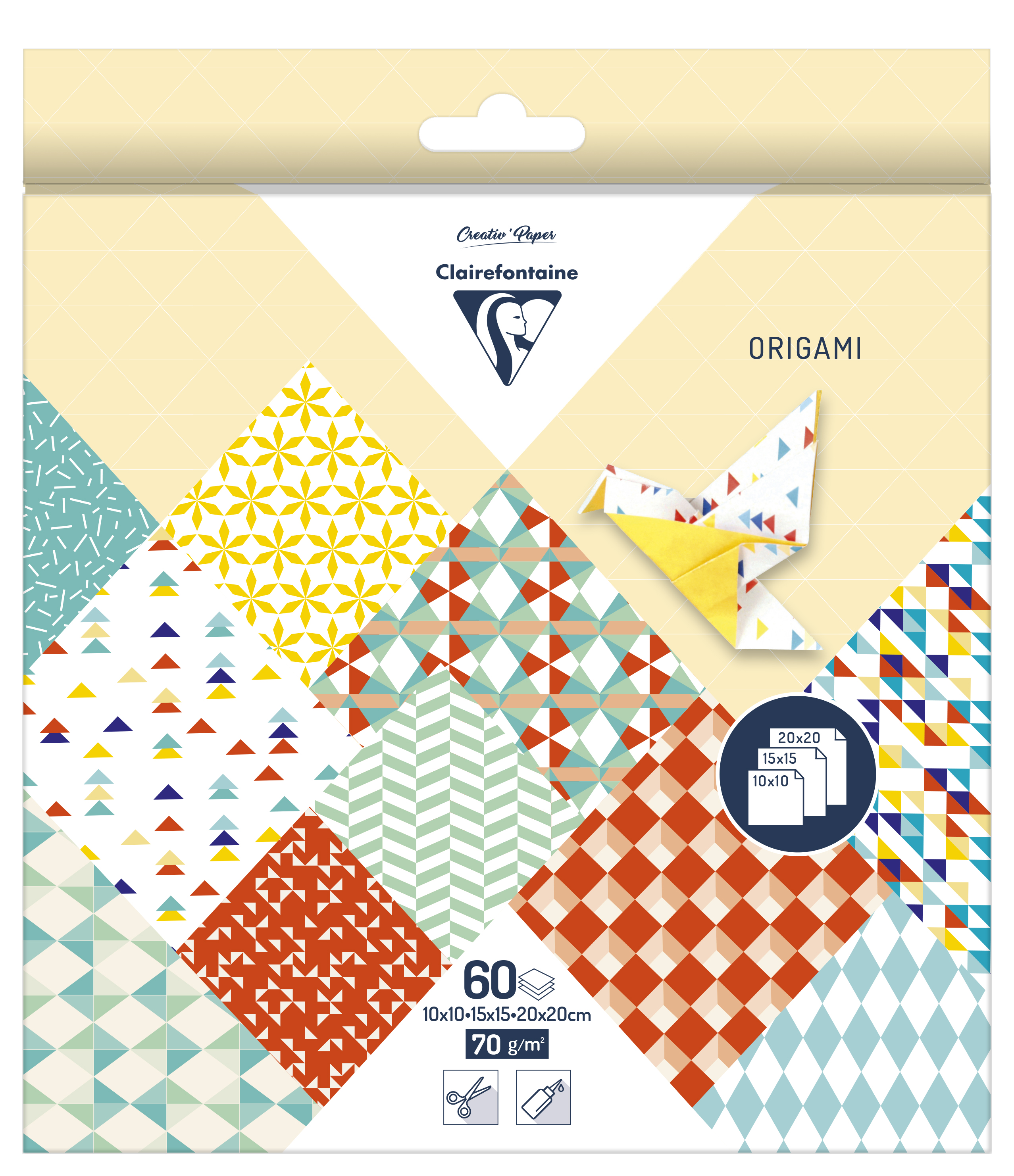 Pochette Origami 3 formats - Kaléidoscope