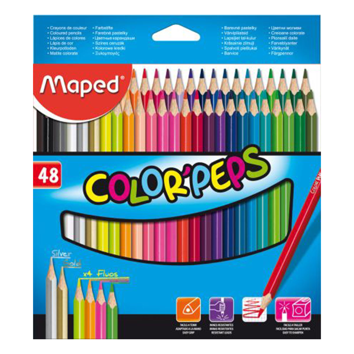 Pochette de 48 Crayons Color'Peps Maped