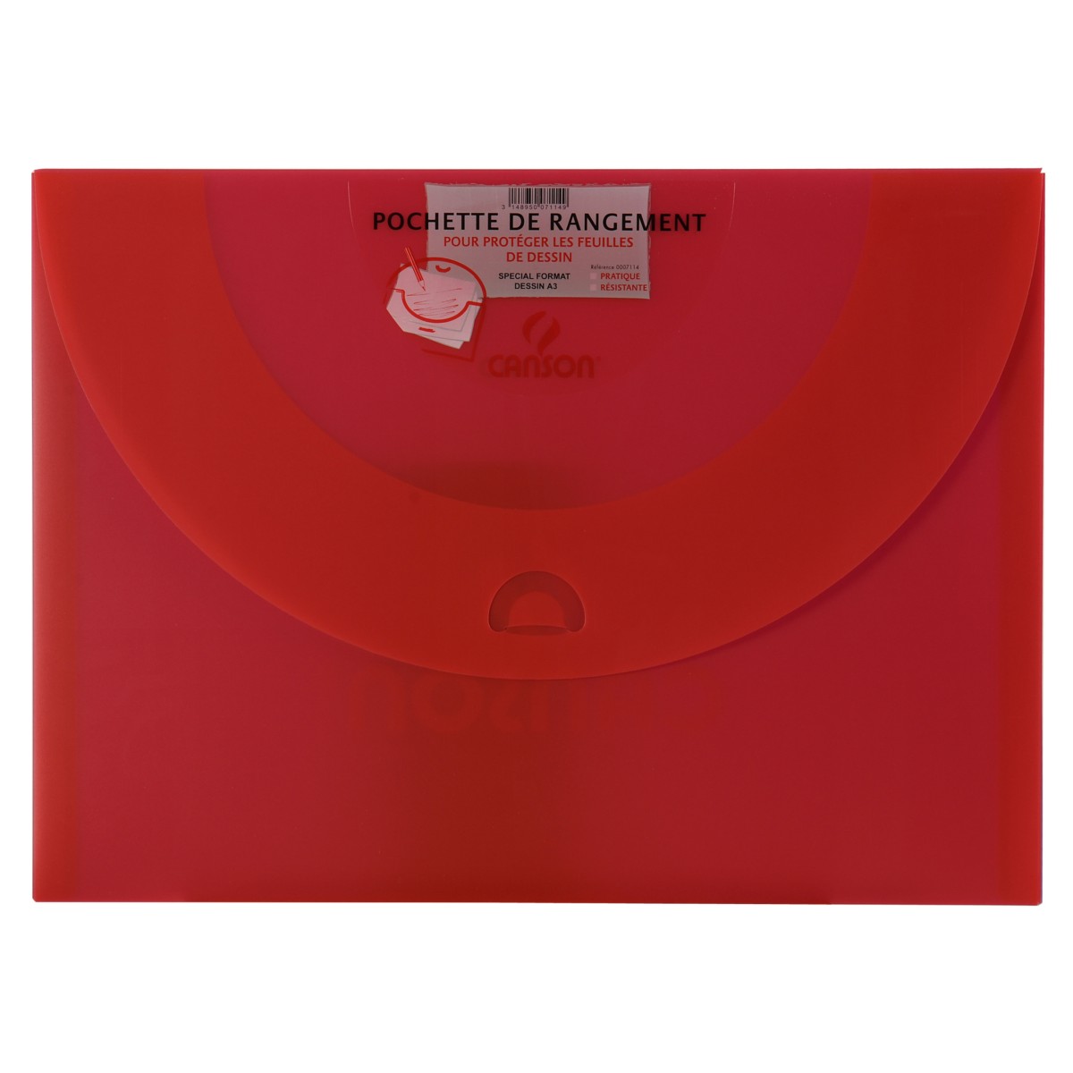 Pochette de rangement Canson - 34x47 cm - mandarine, cassis et framboise 