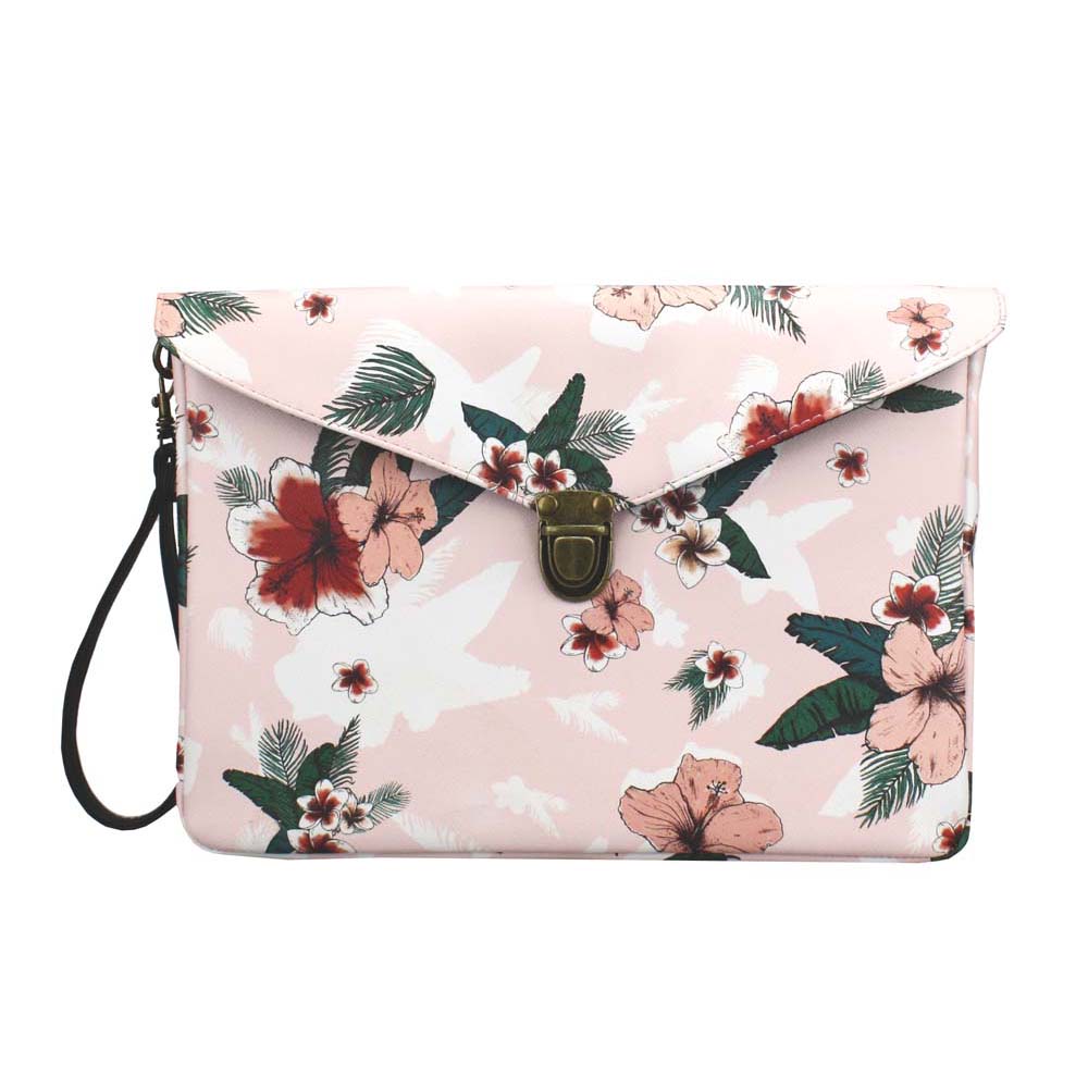 Pochette Exotic Flowers - 22x30x3 cm