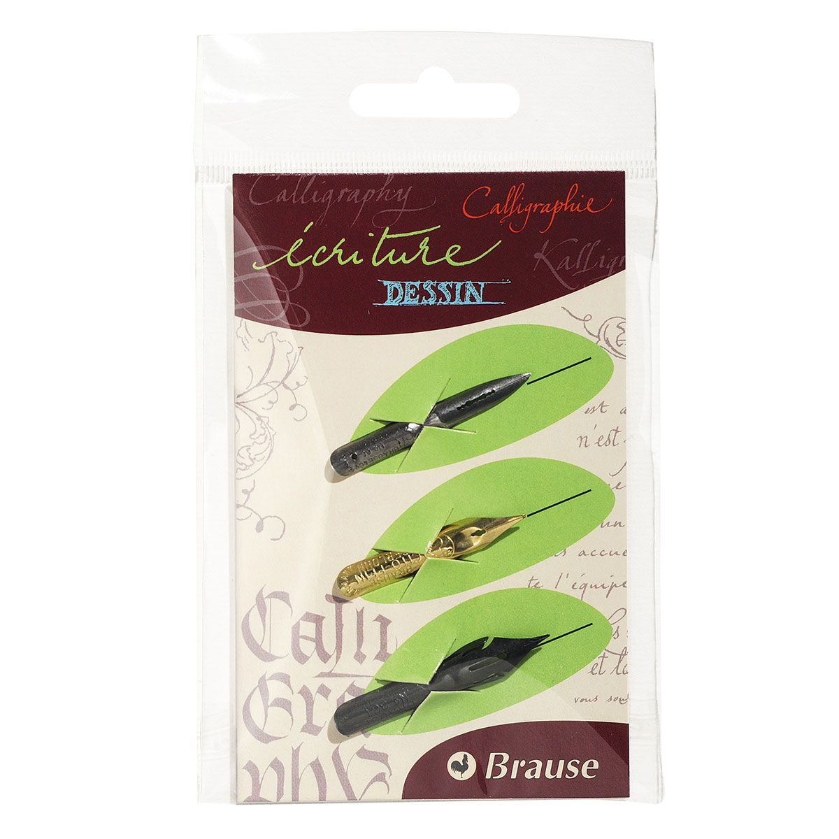 Pochette 3 plumes série écriture