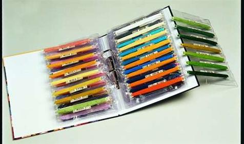 Pochette de rangement transparente pour fil à broder