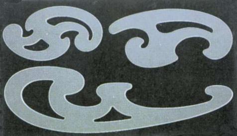 Pack de 3 pistolets courbes en polystyrène transparent fumé