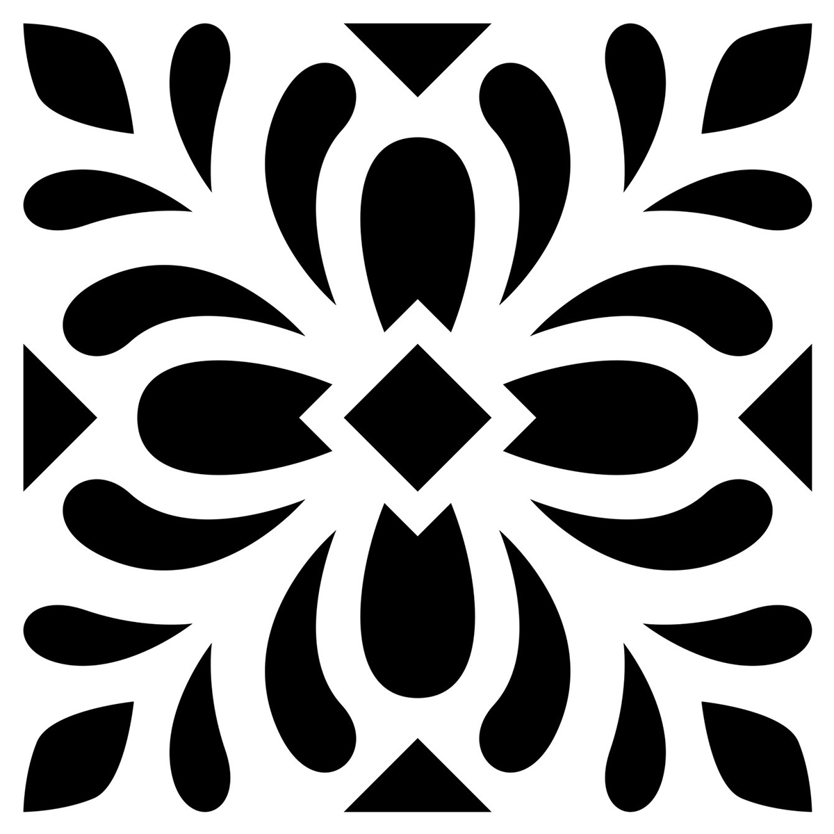 Pochoir - Carreau de ciment 5 - 15x15 cm - Artemio