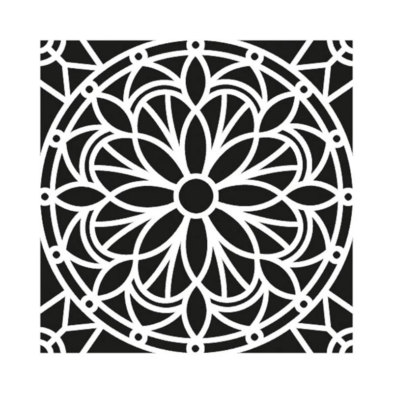 Pochoir décoration - Mandala - 30 x 30 cm