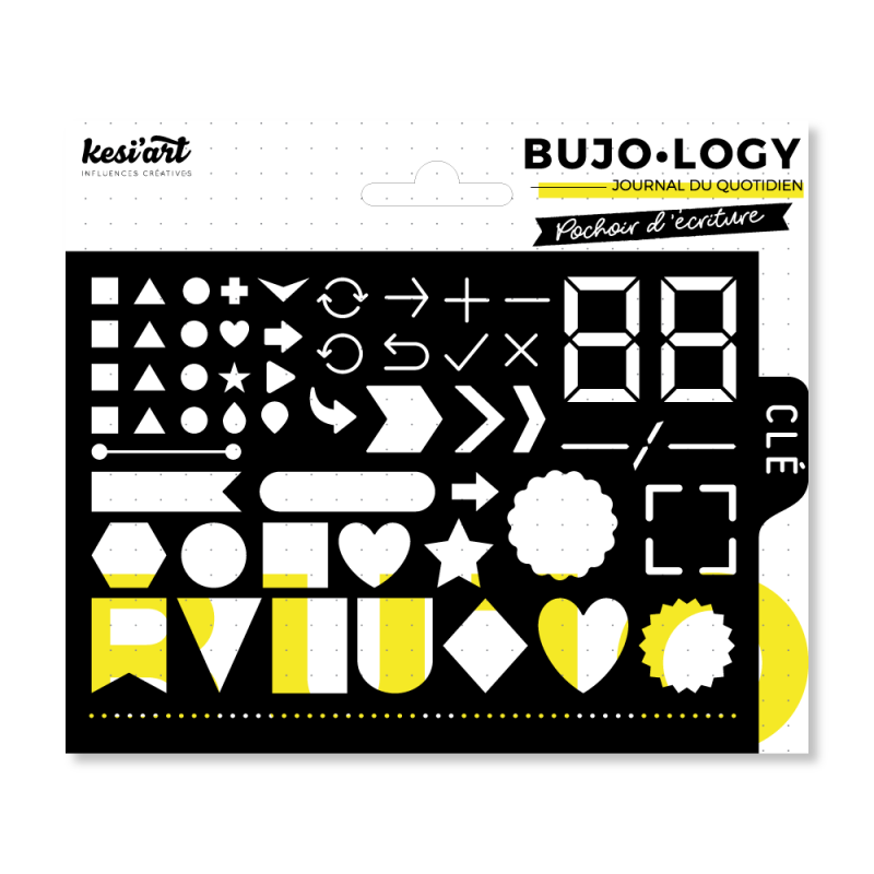 Pochoir d'écriture - Clé - Bujo-Logy