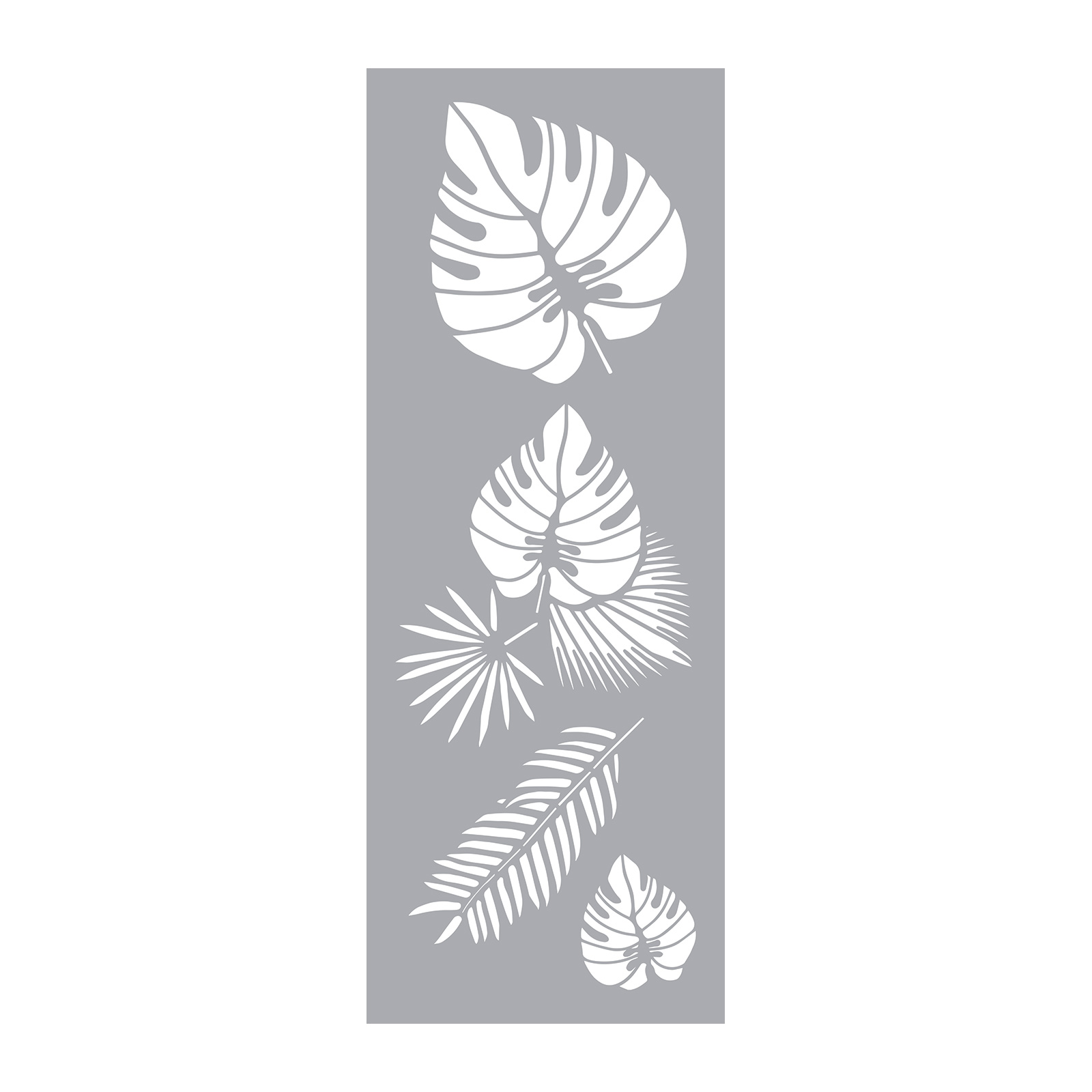 Pochoir Feuilles Tropicales - 15 x 40 cm