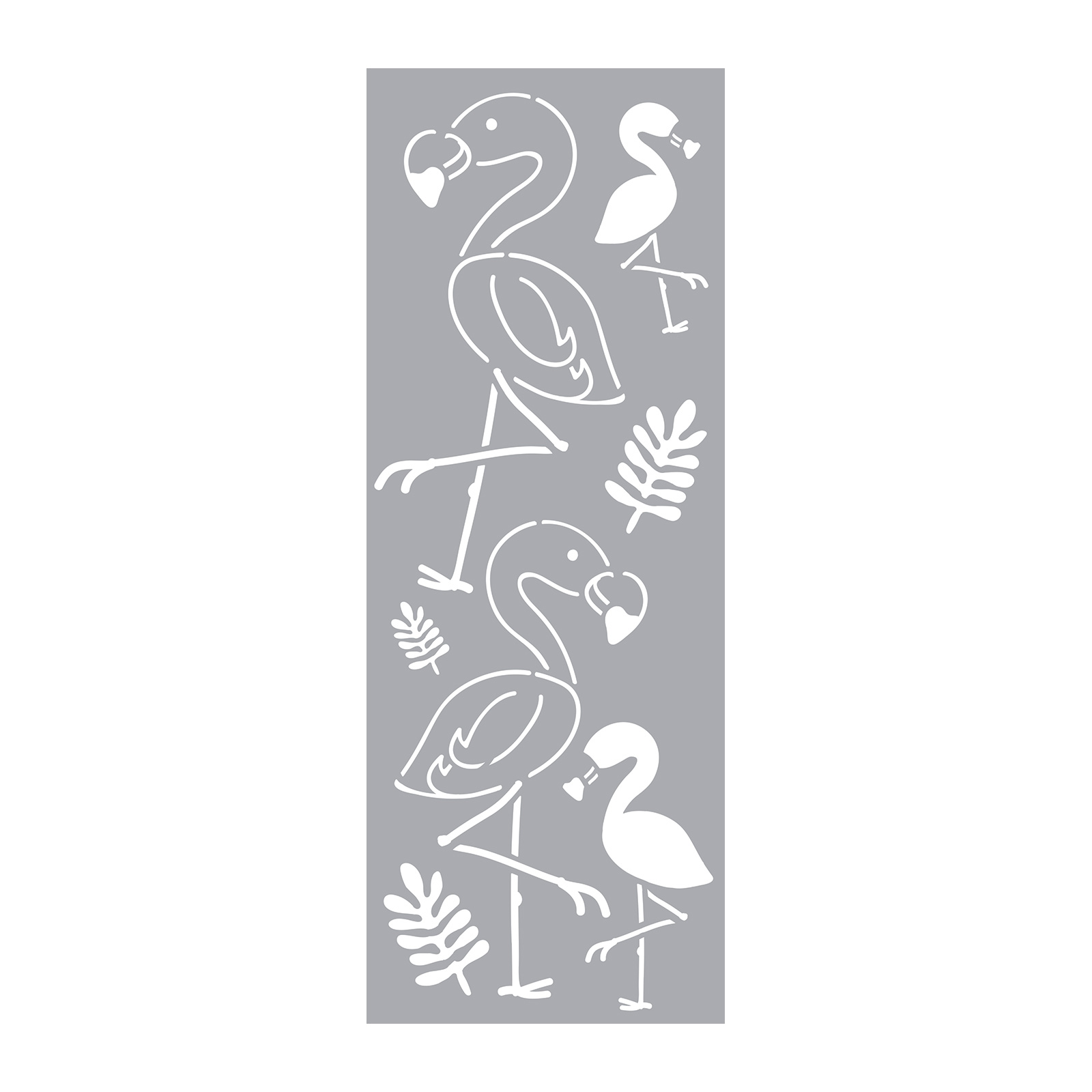 Pochoir Flamant rose - 15 x 40 cm