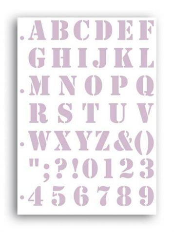 Pochoir pour lettrage «grain de café»  