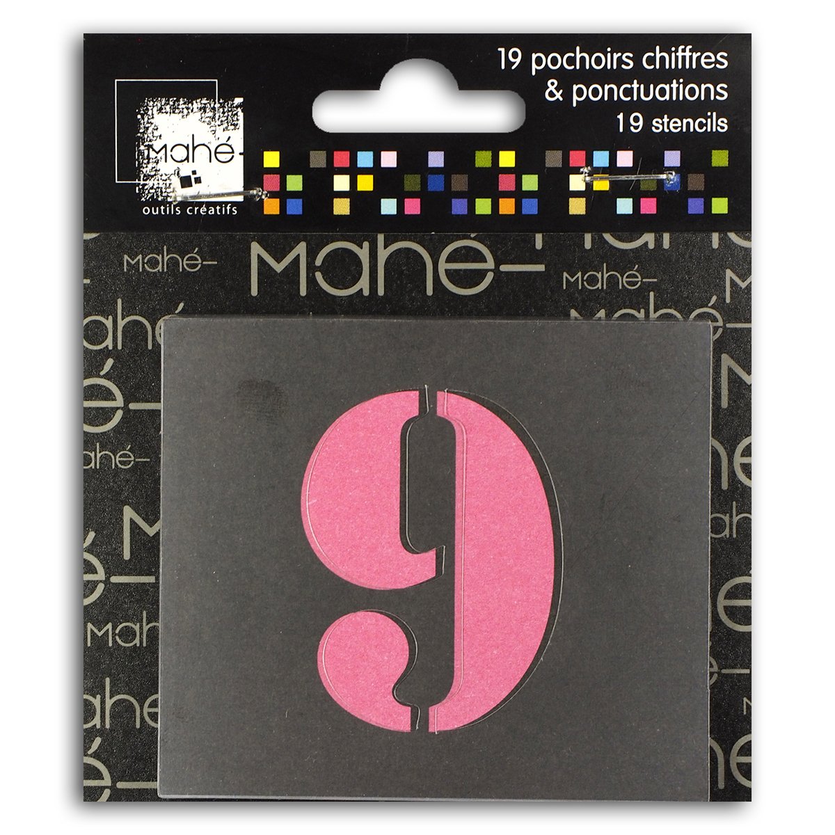 19 pochoirs chiffres - 5 cm - Toga