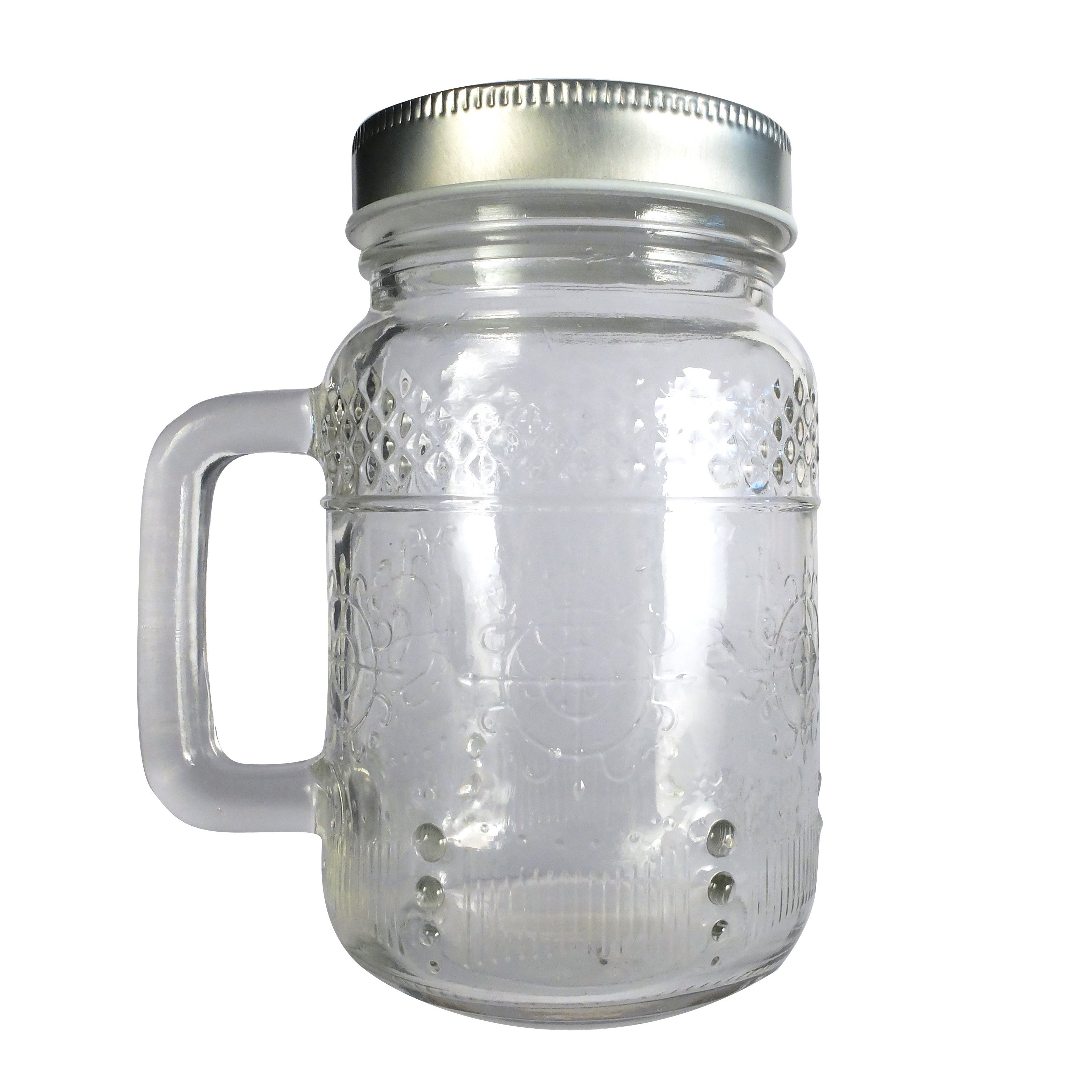 Pot en verre avec poignée - Arabesque - 473 ml