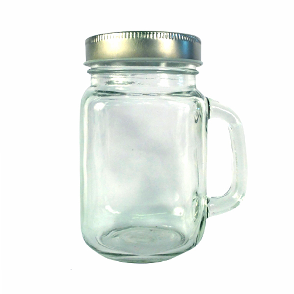 Bocal en verrre avec poignée - 473 ml